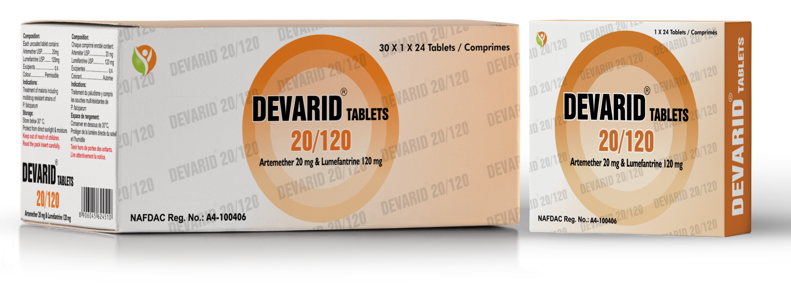 DEVARID Tablets (Artemether/Lumefantrine) 20/120mg